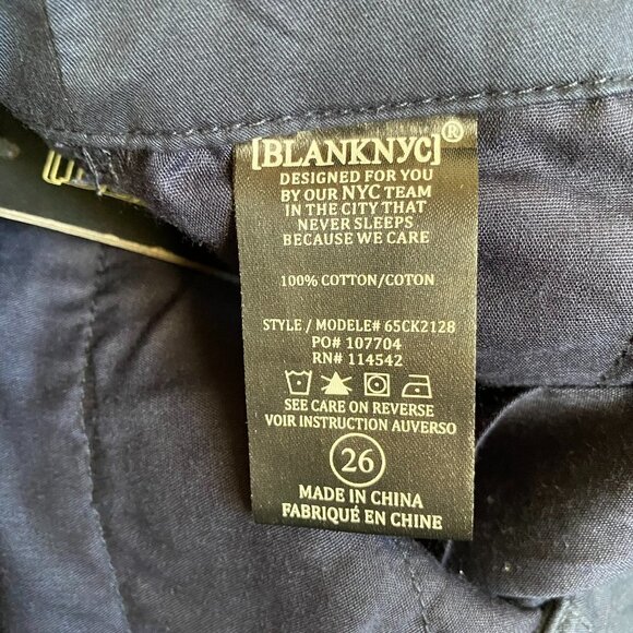 𝅺BLANKNYC BNWT Blue Chino Pants Sz 26 - Picture 5 of 5
